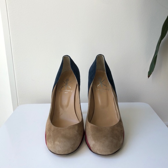 Opening Ceremony color block suede heels - Picture 1 of 7